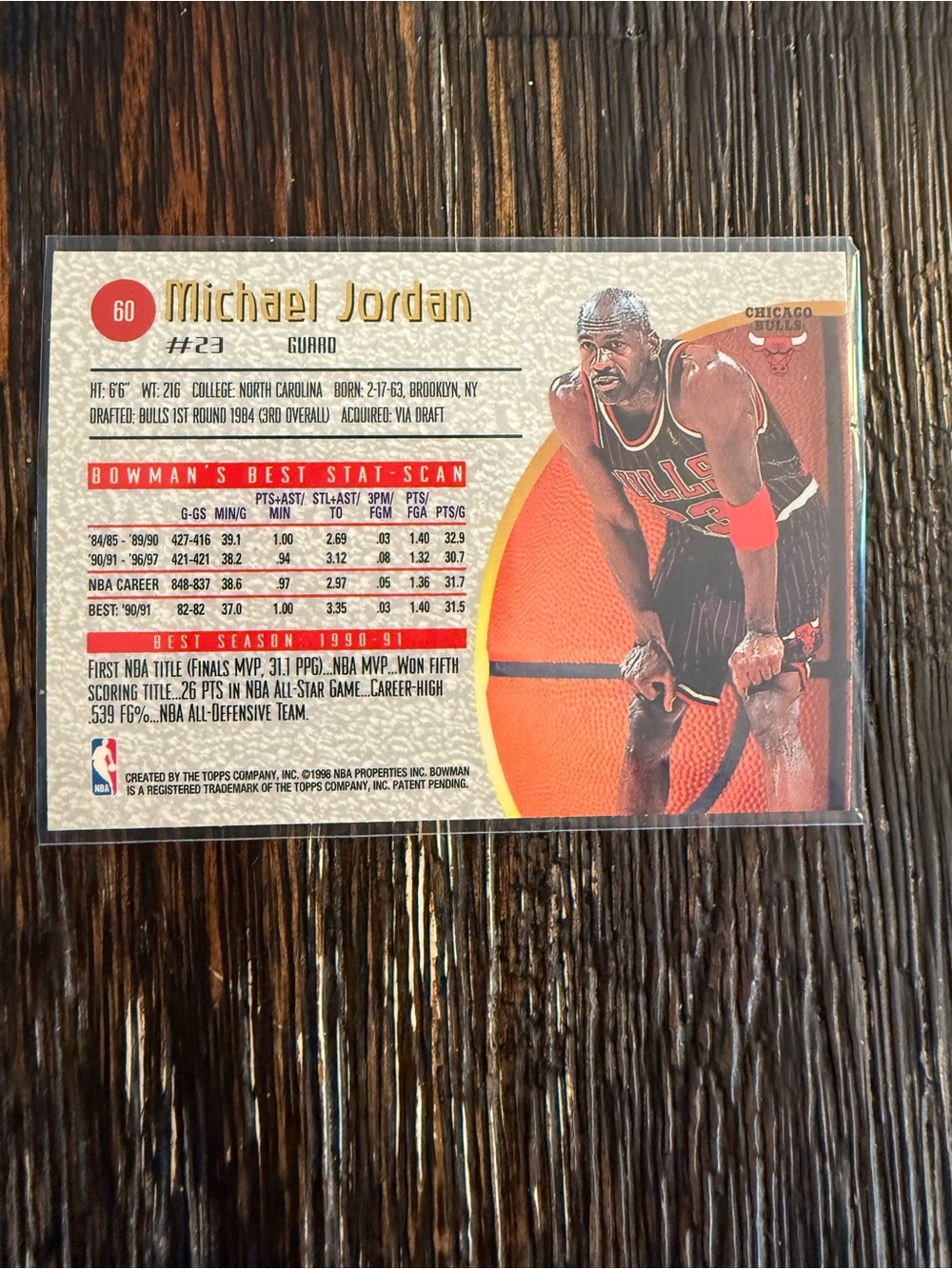 Michael Jordan card - Picture 2 of 2